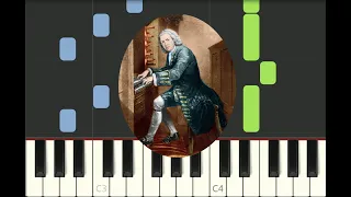 piano tutorial "BADINERIE" J-S Bach, classic BWV 1067, with free sheet music
