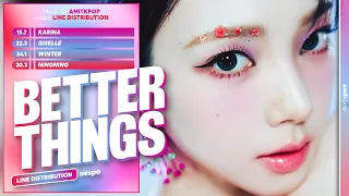 aespa - Better Things | Line Distribution