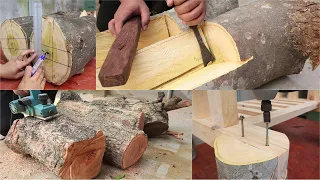 Extreme Crazy Hardwood Tree Trunks Woodworking Projects || Breakthrough Woodworking Ideas And Skills