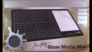 Tim Holtz Glass Media Mat Review & Demo