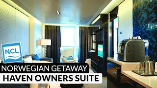 Norwegian Getaway | Haven Deluxe Owner's Suite with Balcony Full Tour & Review 4K | Category H3