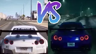 Nissan GTR sound comparison | Nfs payback vs Nfs heat