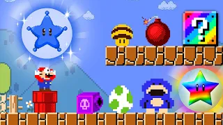 Can Mario Collect THE LUCKY STAR  Powerups Mayhem? | ADN MARIO GAME