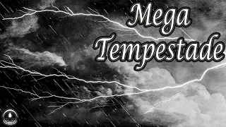 MEGA TEMPESTADE⚡Som de CHUVA FORTÍSSIMA com TROVÕES para Dormir 💤