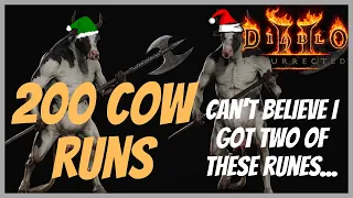 200 Hell Cow Runs | 0 MF vs 300 MF (100 each) | What Will Be More Profitable? - Diablo 2 Resurrected