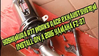 2016 Yamaha FZ07/MT07 Yoshimura R77 Works Full Race Exhaust System Install