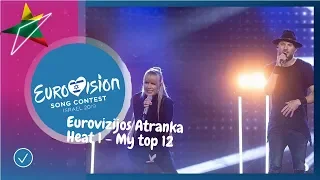 🇱🇹 Eurovizijos Atranka 2019 - HEAT 1 - MY TOP 12 | Lithuania