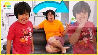 Ryan's Secret Invisible Power Pretend Play!!!