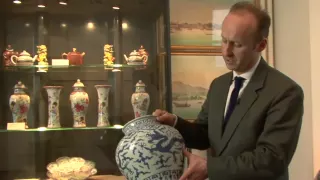 Looking At A Ming Dynasty Porcelain Dragon Vase