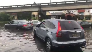 New Orleans flooding nightmare near Claiborne and Esplanade