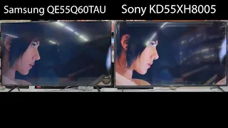 Samsung QE55Q60 vs Sony KD55XH8005