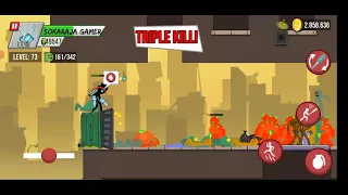 Stickman vs Zombies Chapter 7 level 71-74 Old Mode