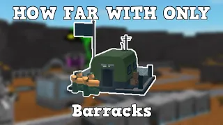 How Far Can You Get With BARRACKS ONLY | Roblox Tower Battles