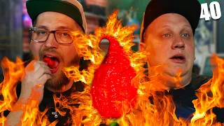 Едим свежий перец Carolina Reaper