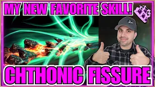 Last Epoch Warlock Mastery Skill Chthonic Fissure!! Gameplay Reveal!! 1 Button Build!! Too Good!!