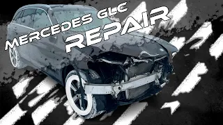 Mercedes GLC. The front end rebuilding. Ремонт переда.
