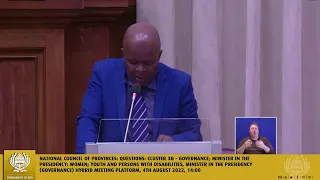 National Council of Provinces Plenary, 4th August 2022