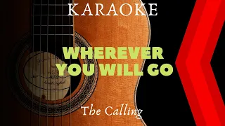 The Calling - Wherever You Will Go (Karaoke Version) Full Band with Acoustic Guitar