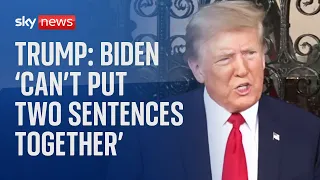 Trump: Biden 'can't put two sentences together' as world could face 'WWIII'