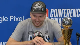 Luka Doncic says he could sue Wolves heckler, reacts to advancing to NBA Finals