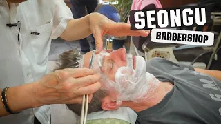 💈 Relaxing SHAVE with HAIR WASH & STYLE |  성우이용원 Seongu South Korea's Oldest Barbershop in Seoul