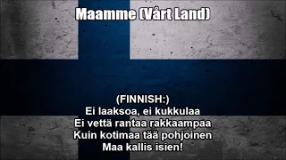 National Anthem of Finland (Maamme / Vårt Land) In Finnish And Swedish With Lyrics