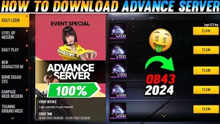 How to download advance server free fire max 10000 diamonds free ob43 new character #pbxgaming #rais