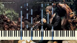 Gabriel's oboe -- The Mission -- Piano Tutorial