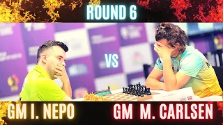 ITO NA PO ANG MAS DETALYADO! Carlsen vs Nepo Tech Mahindra 2023 Round 6