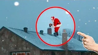 7 Santa Claus Captados en Cámara en la Vida REAL ¿En Verdad Existen?