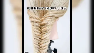 Fish braid easy and quick tutorial #trending #viral #reels #tutorial