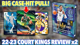 BIG CASE-HIT PULL (Art + Cards = 🔥)! 2022-23 Panini Court Kings Basketball Hobby Box Review x2