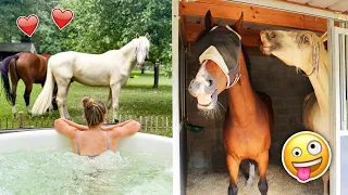 REGEN op onze PAARDENVAKANTIE + samen op STAL! | felinehoi VLOG #586