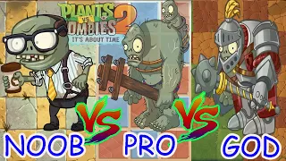 Pvz 2 Evolution zombie - NOOB Vs PRO Vs GOD - Which zombie is the strongest? (v9.6.1)