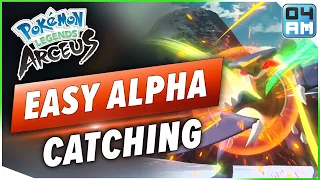 HOW TO CATCH ALPHA POKEMON EASY in Pokemon Legends Arceus