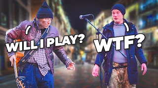 A GUITARIST PRETENDED to be HOMELESS and pranked STREET MUSICIANS part1