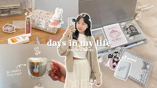 a week in my life🧸🍰: wfh diaries, cafe dates, skincare routine, sanrio haul, window shopping ୨୧ ˖ ࣪⊹