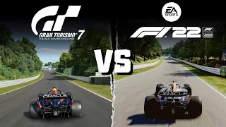 F1® 22 (Update 1.16) vs Gran Turismo 7 | Graphics & Gameplay comparison (4K, 60fps, PS5)