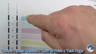 Canon Pixma MG6850/MG6851: How to Print a Nozzle Check Test Page