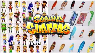 Subway Surfers Tour of All My Characters, Character Outfits, Hoverboards and Board Upgrades