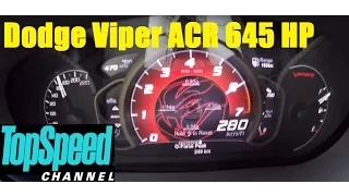 2016 Dodge Viper ACR V-10 8.4-liter 645 HP Acceleration 120-280 km/h
