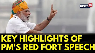 77th Independence Day 2023 | Key Highlights Of Historic PM Modi's Speech From Red Fort | News18