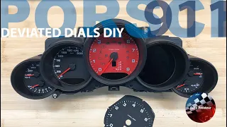 Custom Instrument Cluster Dials / Tach Face DIY - Porsche 911 (991)