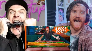 FIVE Feet for FIVE Dollars!! The Dosa Kings of India!! REACTION!!