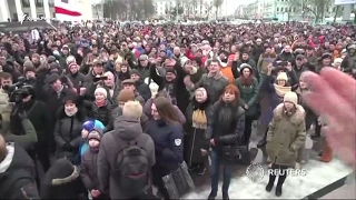 В Беларуси прошли протесты против «налога на тунеядство»