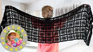 EASY & LACY Crochet Shawl - the Rectangular Web'oween Wrap!