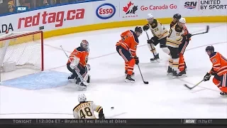 Bruins down 0-2 in the 3rd, beat Oilers 3-2 2/20/18