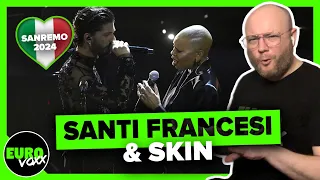 😢 REACTION: SANTI FRANCESI & SKIN - 'HALLELUJAH' // SANREMO 2024