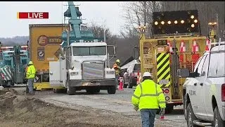 Multiple trucks crash on Ohio Turnpike in Canfield