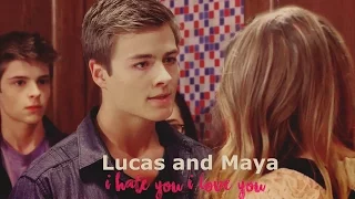 lucas and maya | (AU)  i hate u i love u